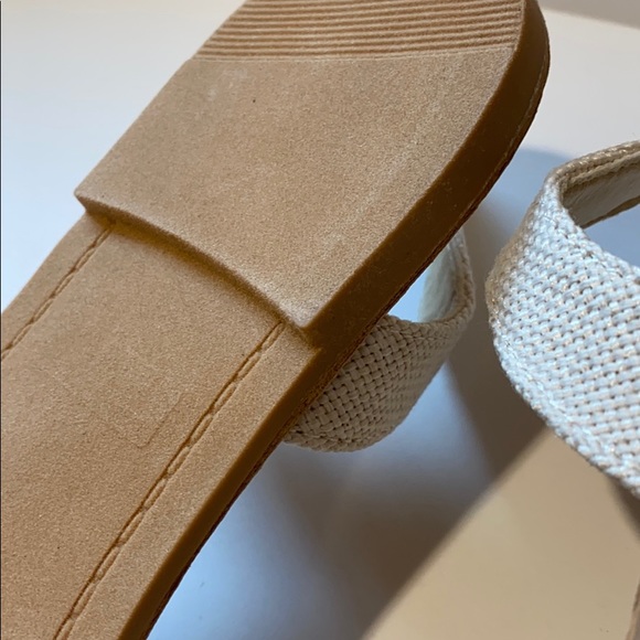 Wanted Brixton White Slip On Flat Sandals New - Picture 7 of 10